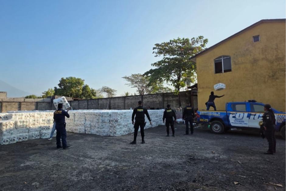 La mercader&iacute;a fue encontrada en Escuintla. (Foto: PNC)