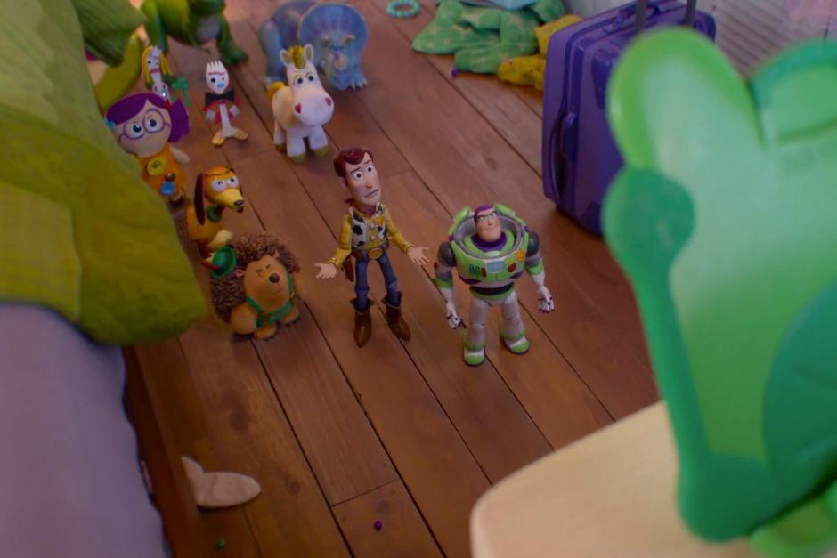 Woody,&nbsp;Buzz Lightyear y Jessie regresan a la pantalla grande con Toy Story 5. (Foto: Captura de video/Pixar)