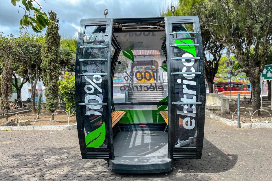 La cabina est&aacute; ubicada en el Parque de Mixco. (Foto: Facebook/Netro Bran)