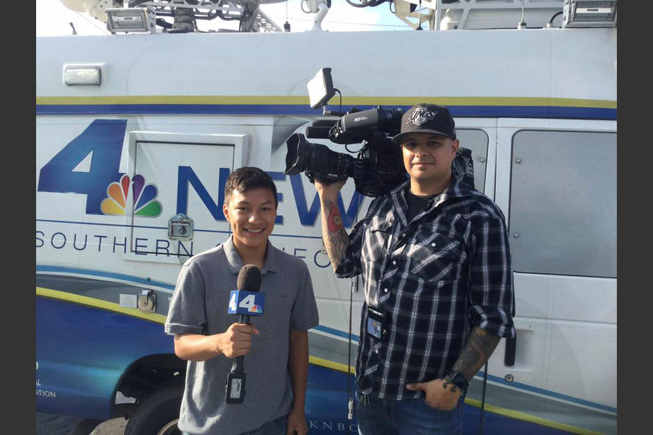 Mawil Soluna (izquierda) es originario del municipio de Santa Cruz Barillas y de peque&ntilde;o so&ntilde;aba con estar en la TV.