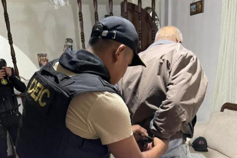 Joel Antonio Gonz&aacute;lez Guti&eacute;rrez de 63 a&ntilde;os, fue capturado acusado de asesinar a su hijo. (Foto: PNC)