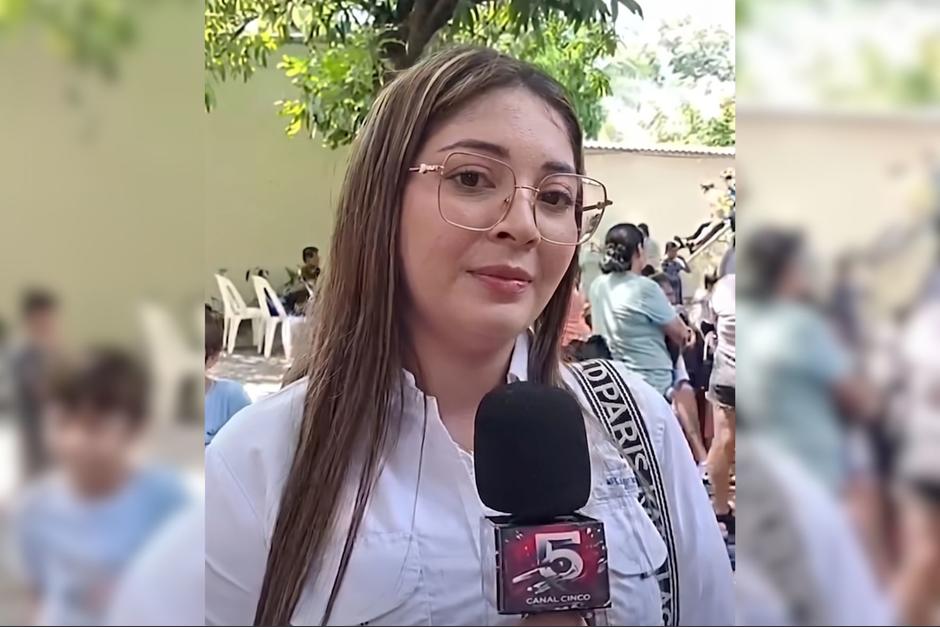 El equipo de seguridad de Fernanda Arriola la resguard&oacute; de inmediato tras escucharse disparos durante una actividad p&uacute;blica en Masagua, Escuintla. (Foto: RRSSS / Soy502)