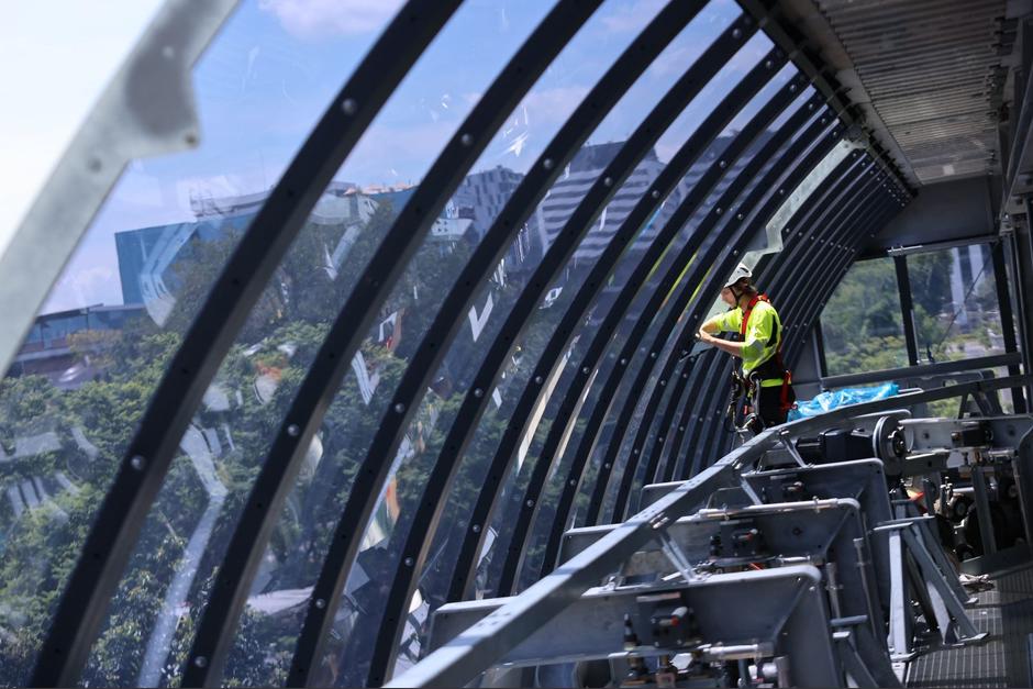 La primera estaci&oacute;n del AeroMetro sigue avanzando. (Foto: MuniGuate)