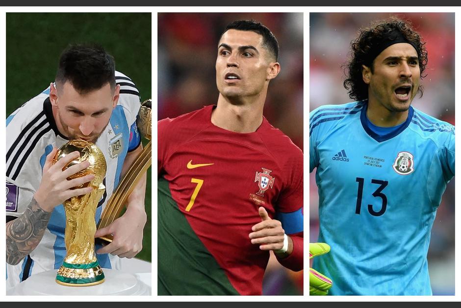 Lionel Messi, Cristiano Ronaldo y Guillermo Ochoa har&aacute;n historia en el Mundial United 2026. (Foto: Agencias)