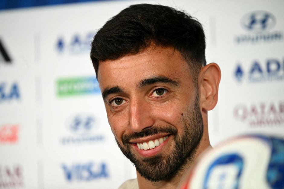 Con la selecci&oacute;n, Bruno Fernandes se ha consolidado en el Top 10 hist&oacute;rico de goleadores lusos. (Foto: AFP)&nbsp;