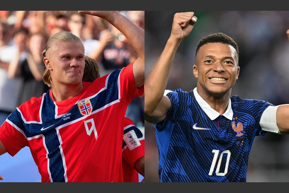 M&aacute;s que el desenlace del grupo I, el partido entre Noruega y Francia se perfila como un enfrentamiento entre dos de los mejores futbolistas de la actualidad: Erling Haaland y Kylian Mbapp&eacute;.&nbsp;(Foto: FIFA)&nbsp;