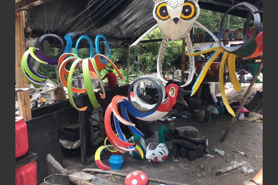 Conoce a Arnoldo, el artista que rescata r&iacute;os reciclando&nbsp;llantas.&nbsp;(Foto: Carlos Sotz/Colaborador)