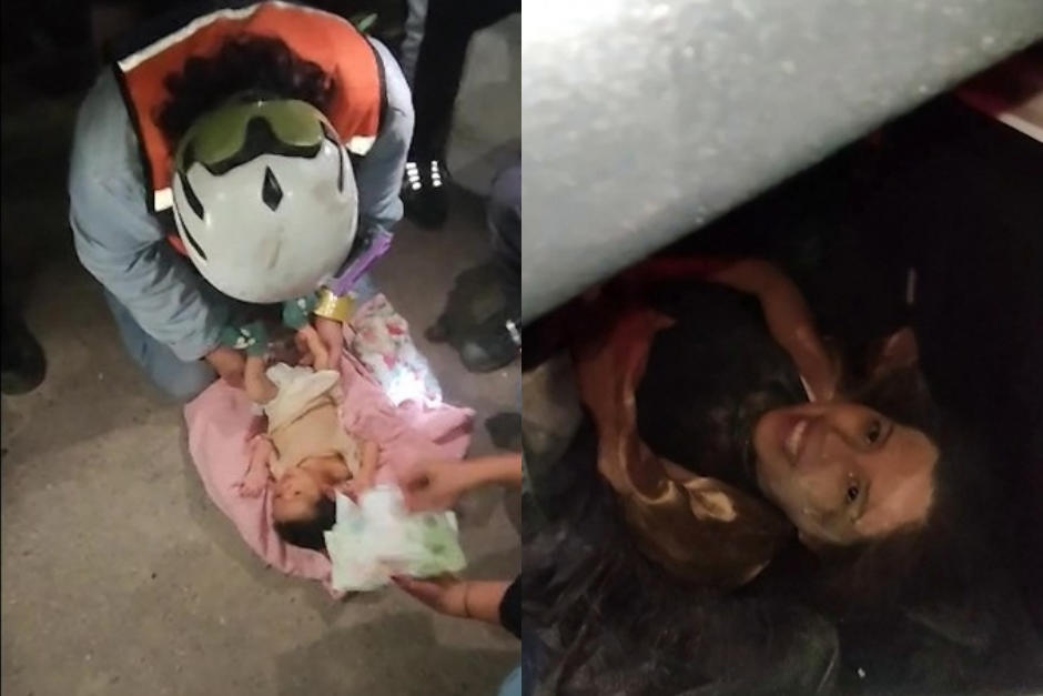 La madre y su beb&eacute; se encuentran en un hospital recuper&aacute;ndose tras la traum&aacute;tica experiencia vivida durante los terremotos en Venezuela. (Foto: AFP)