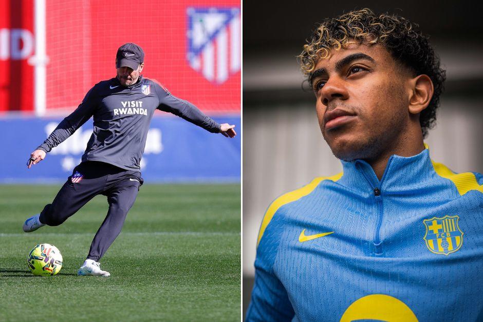 Lamine Yamal tratar&aacute; de consumar el milagro ante los dirigidos del "Cholo" Simeone y as&iacute; estar en la final de la Copa del Rey. (Foto: Redes)