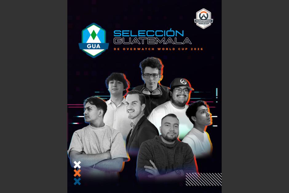 Integrantes del equipo guatemalteco que competir&aacute; en la Conference Cup de la Overwatch World Cup 2026.&nbsp;(Foto: Cortes&iacute;a)