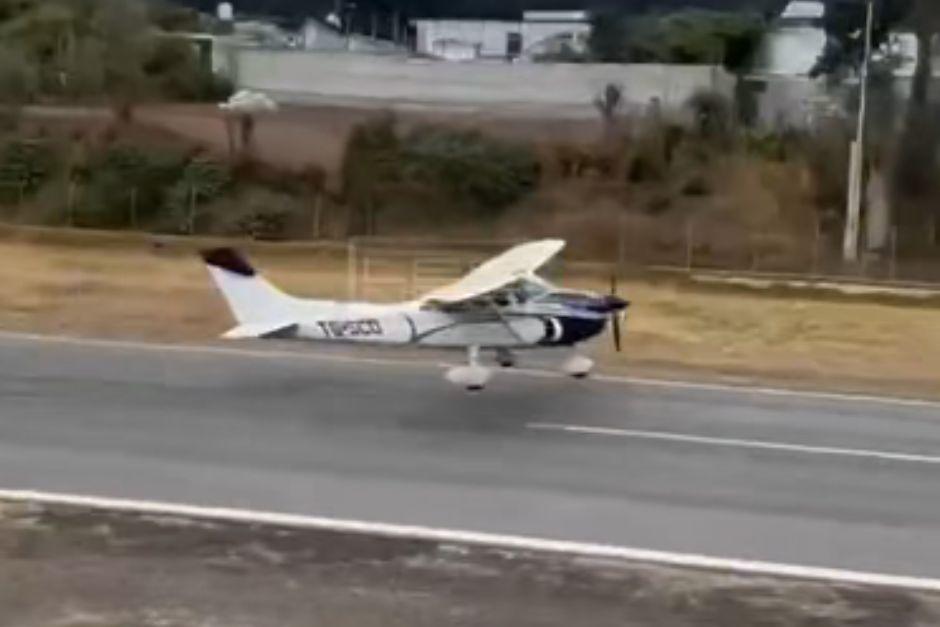 La aeronave despeg&oacute; durante la tarde de este s&aacute;bado, minutos antes de sufrir el accidente. (Foto: Captura de video de Leones Publicidad)