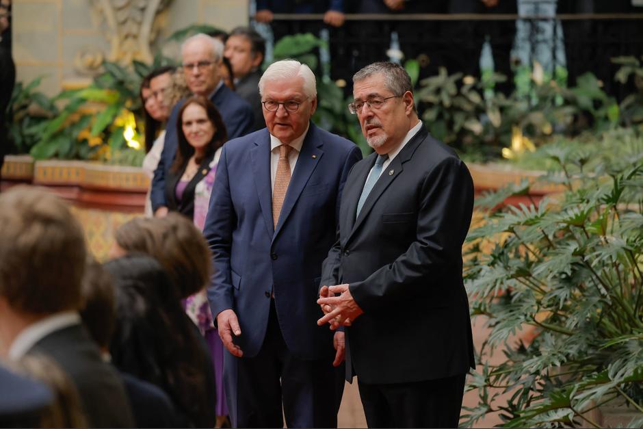 el presidente alem&aacute;n Frank-Walter Steinmeier, lleg&oacute; a Guatemala para llevar a cabo una visita oficial. (Foto: SCSP / Soy502)