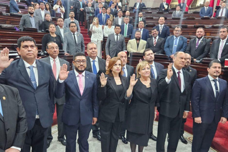 El Congreso de la Rep&uacute;blica jurament&oacute; a los magistrados titulares y suplentes del Tribunal Supremo Electoral. (Foto: Estuardo Paredes / Colaborador)