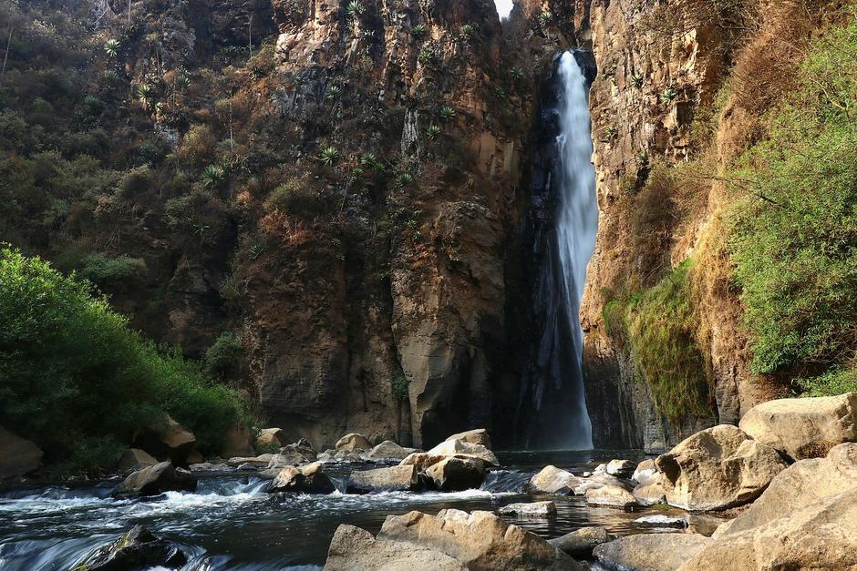 La catarata de Chichoj de San Crist&oacute;bal Totonicap&aacute;n es el principal atractivo al finalizar el recorrido.&nbsp;(Foto: Oswaldo Cop/Colaborador)