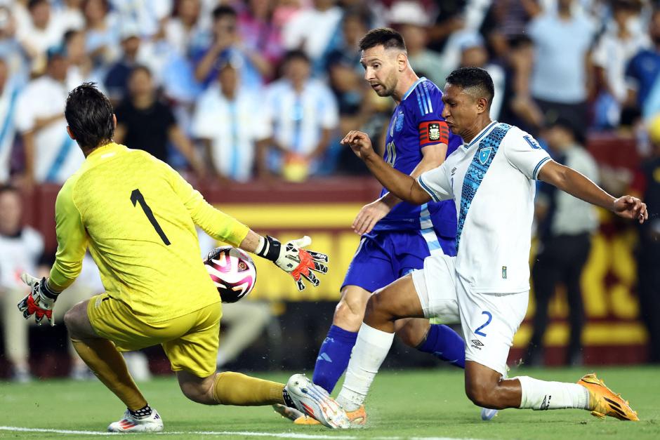 Guatemala enfrent&oacute; a Argentina (1-4) en el 2024. (Foto: AFP)