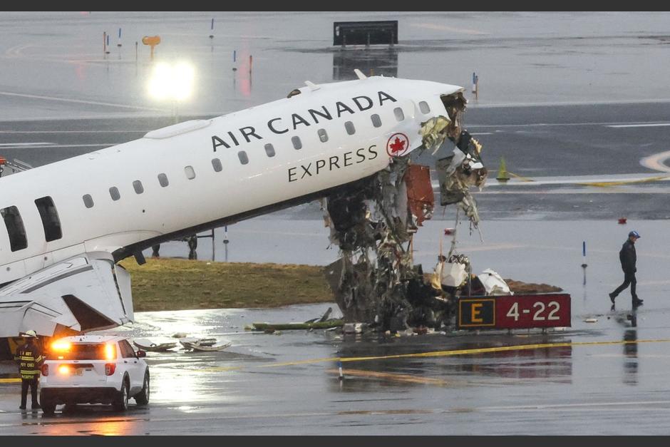 El piloto y copiloto fallecieron tras el impacto. (Foto: AFP)