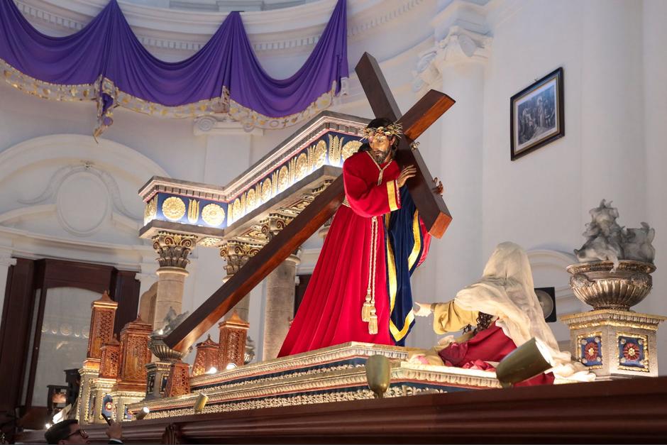 La consagrada imagen del Jes&uacute;s Nazareno del Consuelo as&iacute; luci&oacute; este Quinto S&aacute;bado de Cuaresma. (Foto:&nbsp;&Oacute;scar Rivas/SOY502)