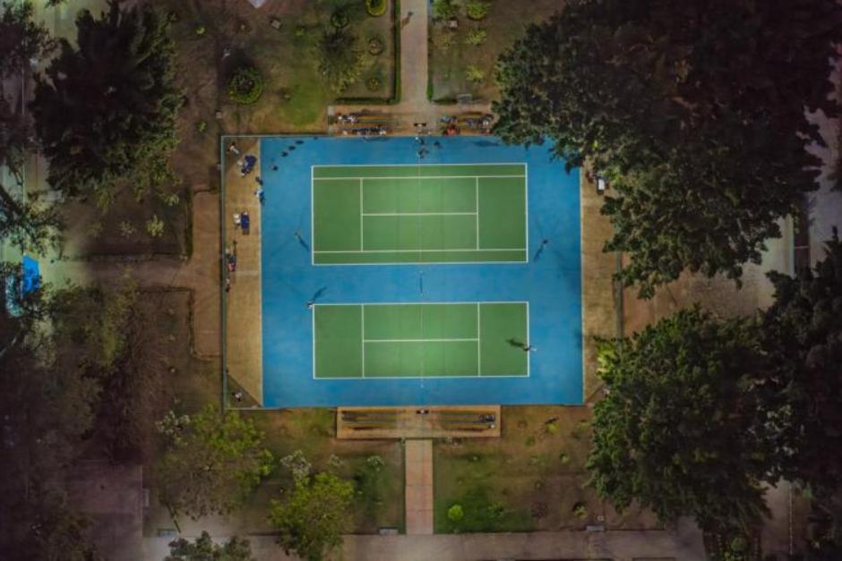 En el Campo de Marte habilitaron dos canchas de tenis. (Foto: Ministerio de Cultura y Deportes)