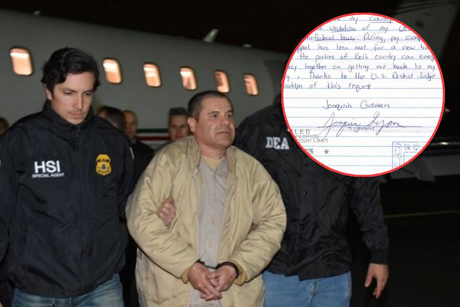 El Chapo pide volver a su pa&iacute;s de origen. (Foto: Redes Sociales)