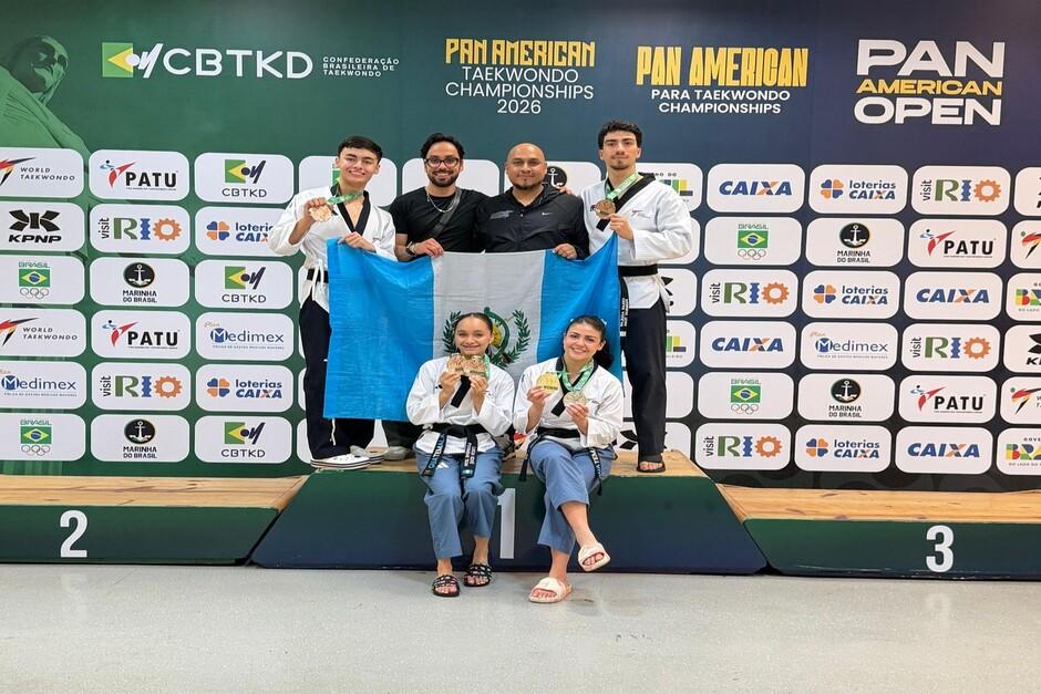 Guatemala dej&oacute; huella en Brasil con una s&oacute;lida actuaci&oacute;n en el Campeonato Panamericano G4. (Foto:&nbsp;Federaci&oacute;n Nacional de Taekwondo)&nbsp;
