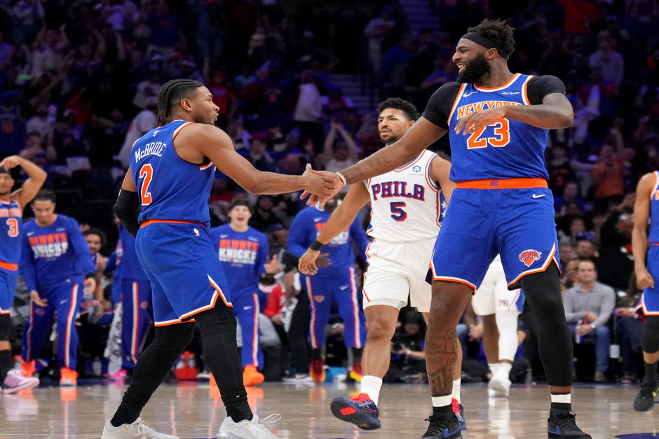 Los Knicks arrollaron a Fildelfia y sellaron su boleto a las finales del Este con una hist&oacute;rica lluvia de triples. (Foto: AFP)