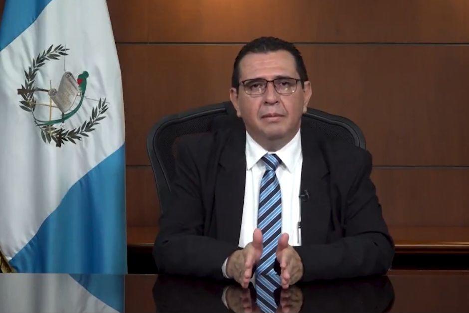 El nuevo Fiscal General y Jefe del MP se pronuncia este domingo 17 de mayo. (Foto: captura de video)
