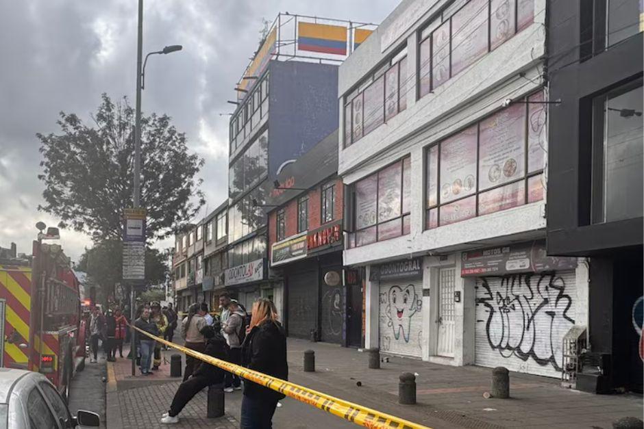 El centro est&eacute;tico ubicado en Bogot&aacute;, Colombia, fue abandonado luego del hecho. (Foto: Infobae)