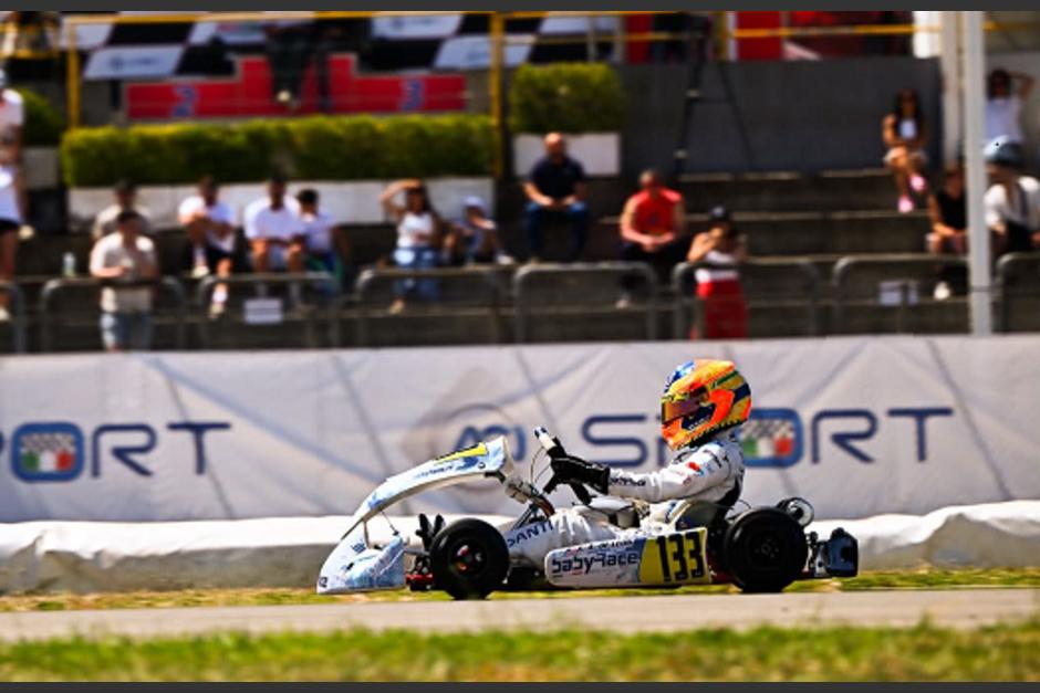 Santiago de Le&oacute;n finaliz&oacute; en el puesto 19, en la segunda fecha del Campeonato Italiano de Karting 2026. (Foto: IG Santiracing16)