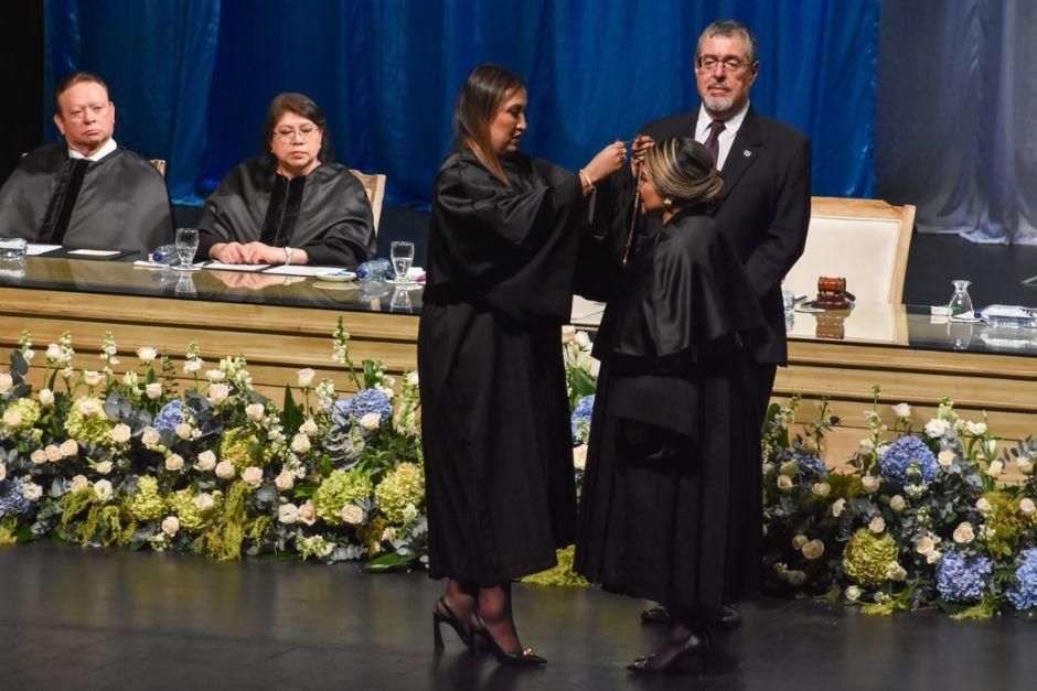 La magistrada Jenny Nohemi Alvarado Ten&iacute; asumi&oacute; la presidencia del OJ y la CSJ. (Foto: Estuardo Paredes/Colaborador)