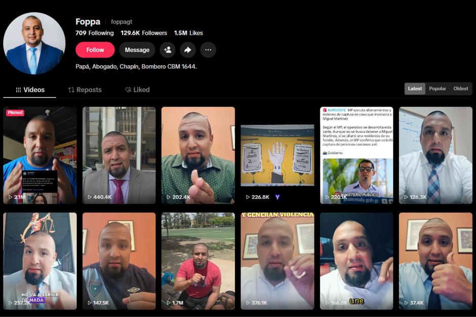 TikTok elimin&oacute; el &uacute;ltimo video publicado por Juan Francisco Sol&oacute;rzano Foppa, en el que abordaba la incursi&oacute;n armada de Huit&eacute;, Zacapa. (Foto: TikTok / Soy502)