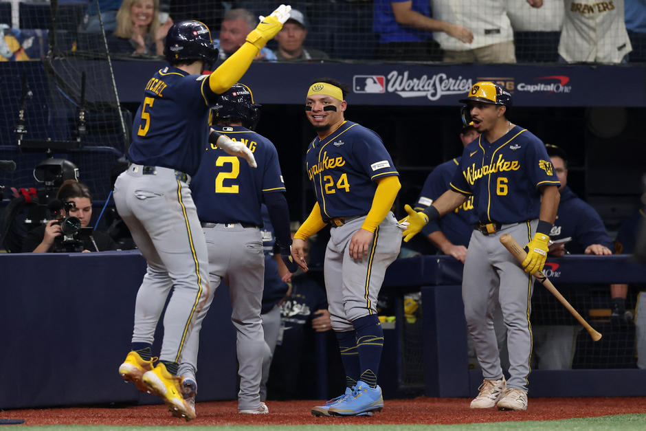 Los Cerveceros est&aacute;n a una victoria de ganar la primera Serie Mundial de su historia. (Foto: AFP)