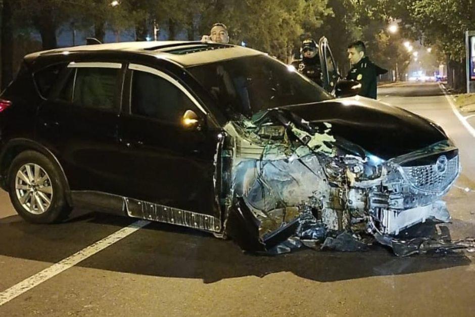 El accidente ocurri&oacute; cerca del puente Majadas, en la zona 11. (Foto: Amilcar Montejo)&nbsp;
