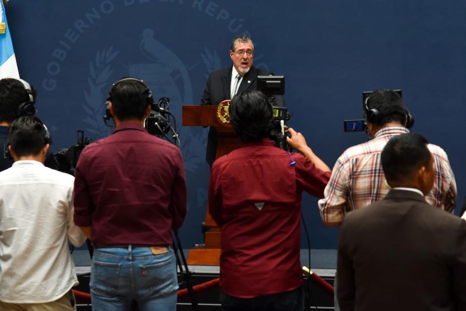 El presidente Bernardo Ar&eacute;valo anunci&oacute; una nueva iniciativa para contener el precio del di&eacute;sel. (Foto: Estuardo Paredes / Soy502)