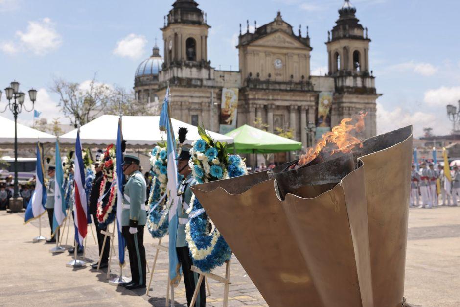 Las actividades patrias marcaron el inicio de las celebraciones por el aniversario de la Independencia de Guatemala. (Foto v&iacute;a: Gobernaci&oacute;n Departamental de Guatemala)