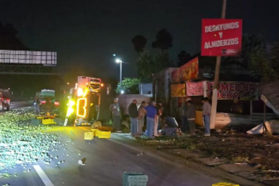 El hecho ocurri&oacute; en el kil&oacute;metro 58 del Libramiento de Chimaltenango en direcci&oacute;n a la ciudad. (Foto: Captura de video)