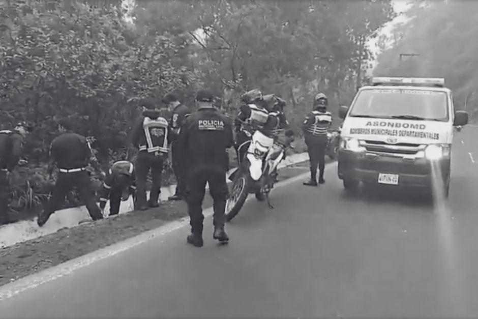 Una persona sin vida fue encontrada esta ma&ntilde;ana en ruta al Pac&iacute;fico. (Foto: Captura de video)