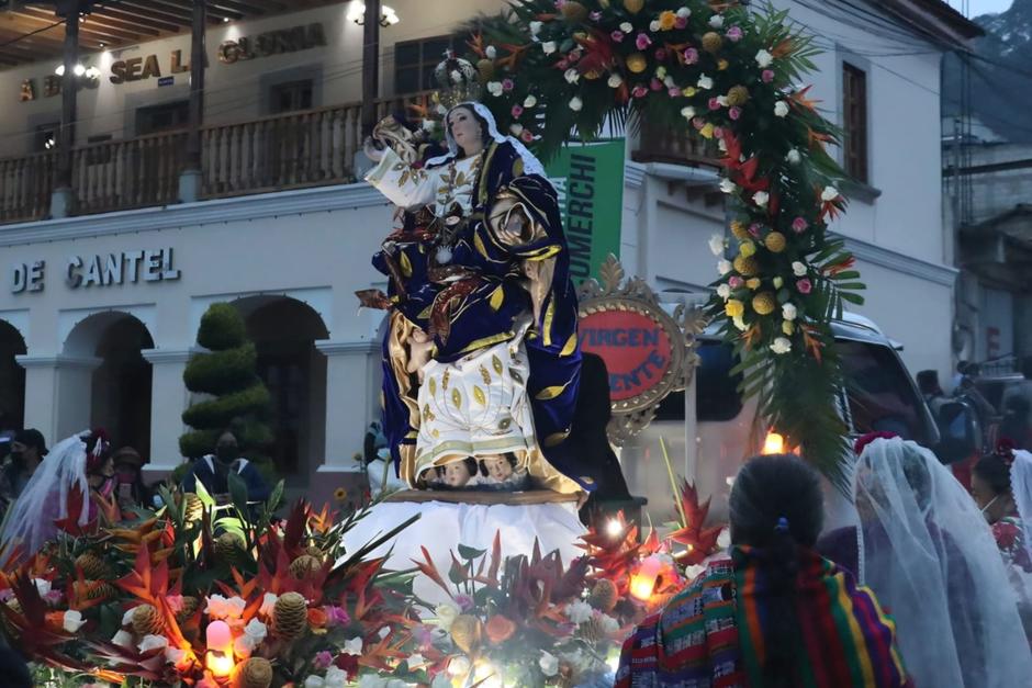 La imagen de la Virgen de la Asunci&oacute;n, venerada por los fieles de Cantel. (Foto: Leslie de Le&oacute;n)