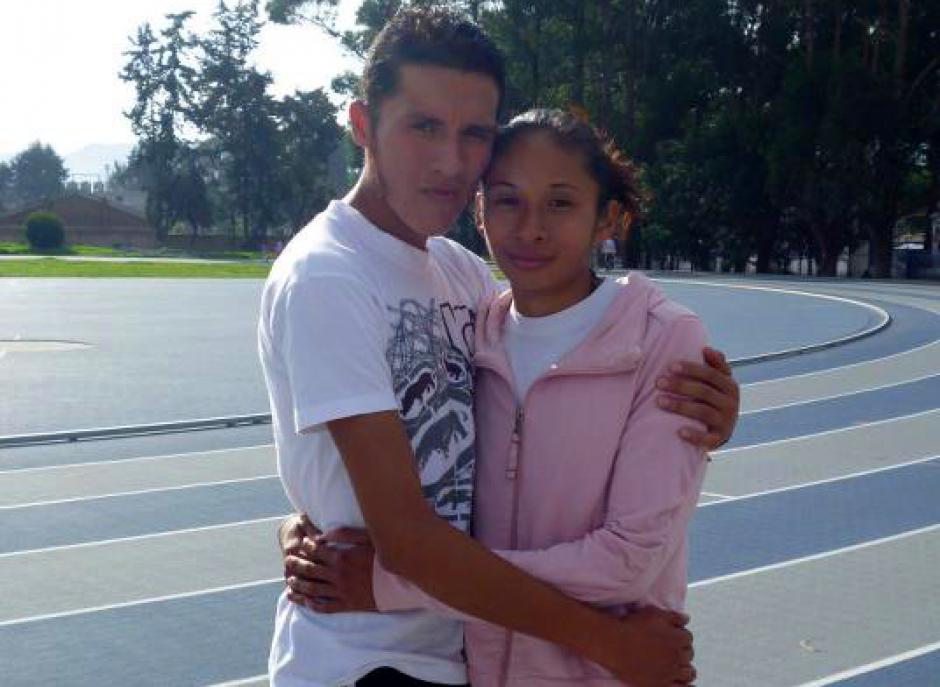 Jaime Daniel Quiyuch y Jamy Franco, seleccionados nacionales de marcha.