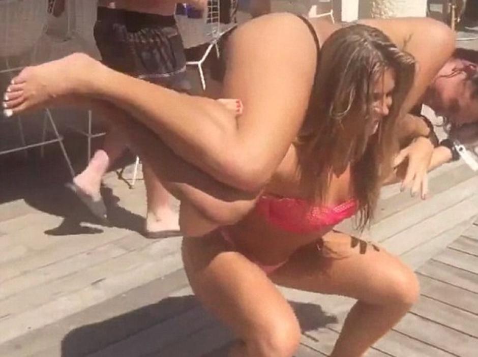 Una fortachona chica demuestra que no hay l&iacute;mites para poseer una gran fuerza f&iacute;sica. (Foto: Captura Video)