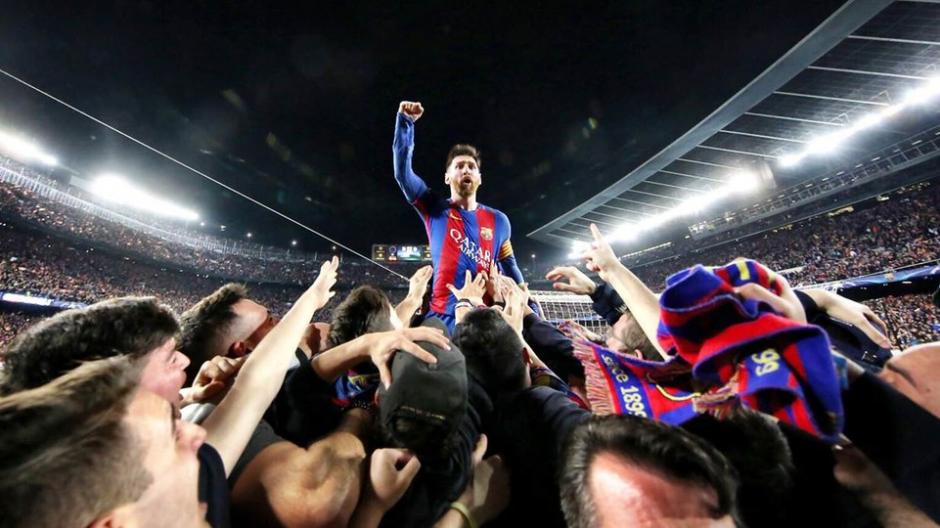 Santiago Garc&eacute;s fue el autor de la foto que corona a Messi en una gran remontada. (Foto: Santiago Garc&eacute;s/FC Barcelona)
