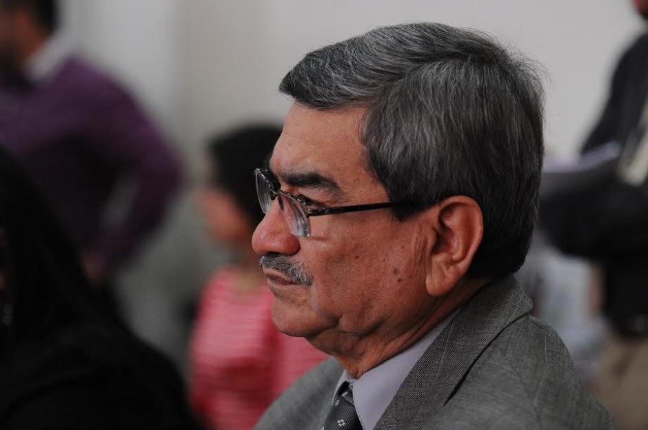 José Mauricio Rodríguez Sánchez, exjefe de Inteligencia militar, durante el inicio del juicio por genocidio. (Foto: Alejandro Balán/ Soy502)