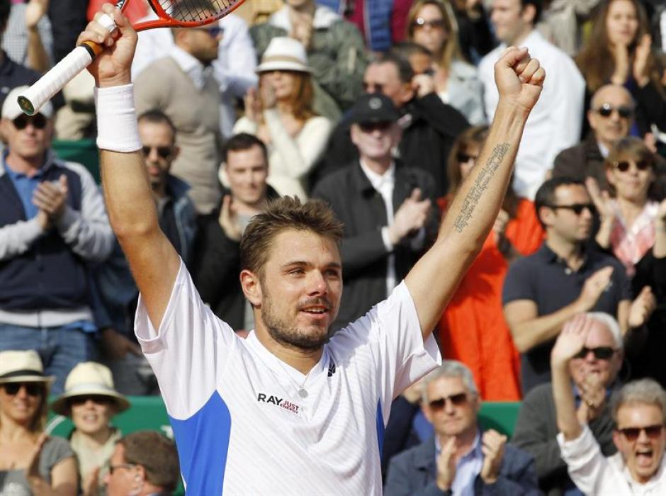 Wawrinka gan&oacute; por segunda vez en su carrera a Roger Federer y se coron&oacute; en el Masters de Montecarlo. (Foto: EFE)