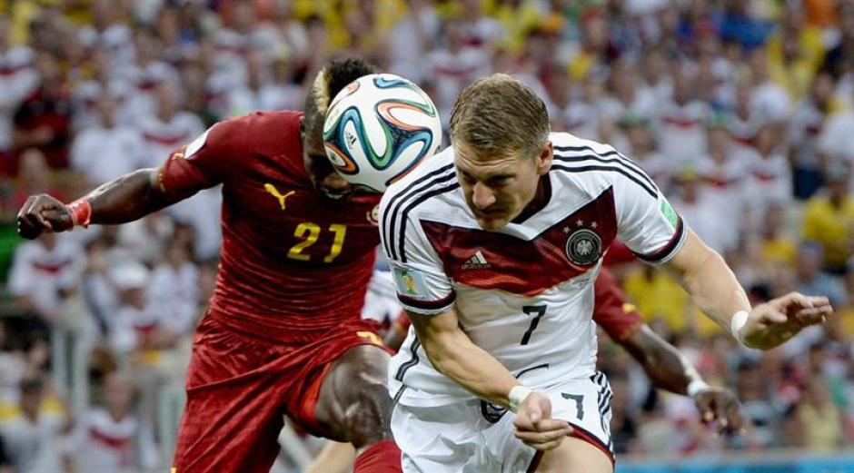 Alemania y Ghana empataron 2-2 en un intenso partido. (EFE)