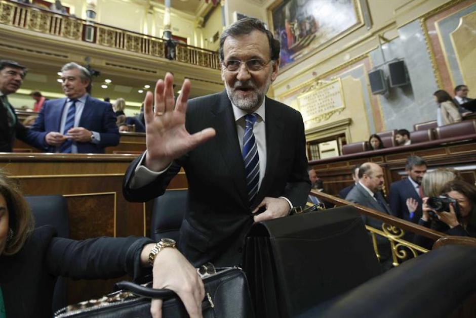 El presidente del Gobierno de Espa&ntilde;a, Mariano Rajoy habl&oacute; en su &uacute;ltimo debate sobre el estado de la naci&oacute;n de su mandato. &nbsp;(Foto EFE)