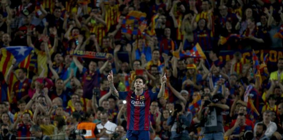 Simplemente Messi, de nuevo brill&oacute; en una final, y suma un t&iacute;tulo m&aacute;s con Barcelona. (Foto: EFE)