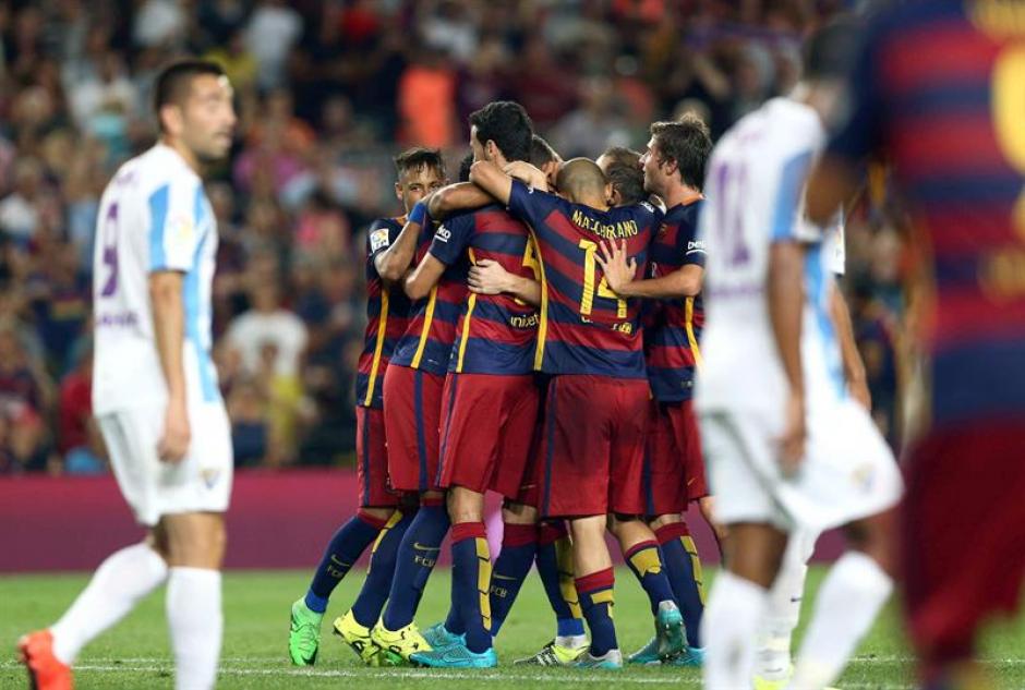 Ni Neymar, ni Messi, ni Su&aacute;rez, el gol de Barcelona que le dio el triunfo ante M&aacute;laga lo hizo&nbsp;el belga Thomas Vermaelen. (Foto: EFE)