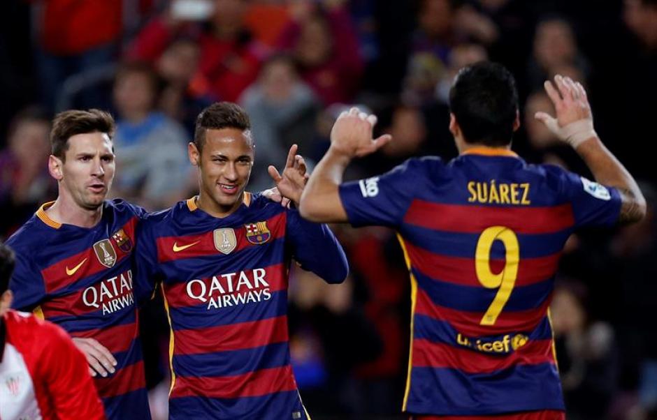 Neymar y Su&aacute;rez demostraron que pasan por un buen momento en el Barcelona. (Foto: EFE)&nbsp;