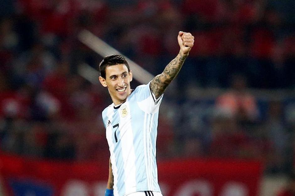 &Aacute;ngel Di Mar&iacute;a celebra con euforia el empate transitorio ante Chile. (Foto: EFE)
