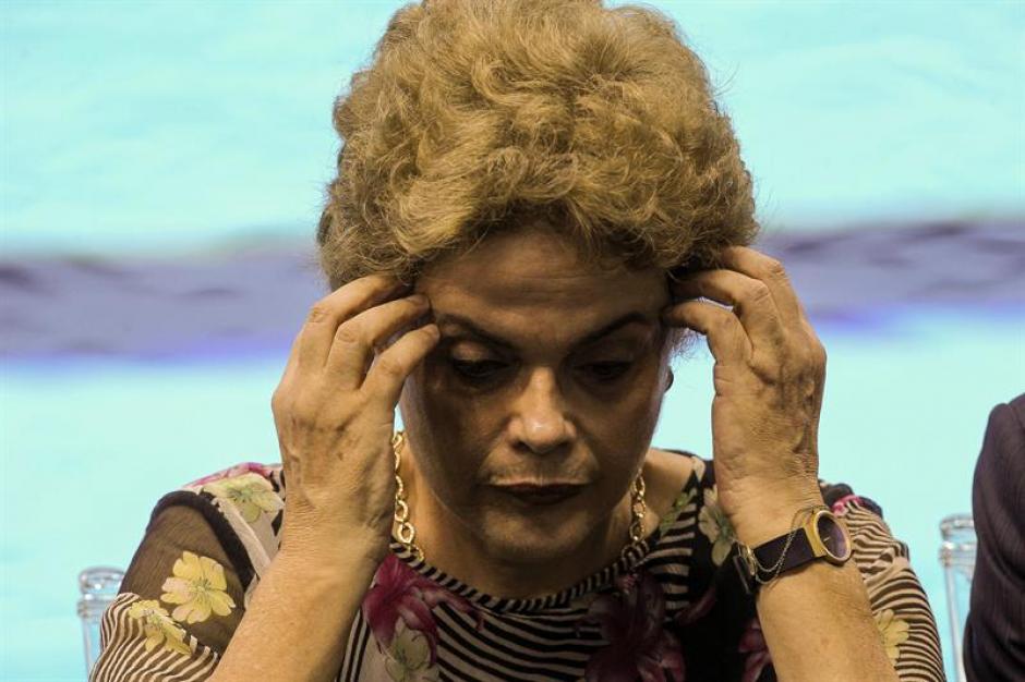 La presidente de Brasil, Dilma Rousseff se encuentra a un paso de renunciar a su mandato. (Foto: EFE)&nbsp;