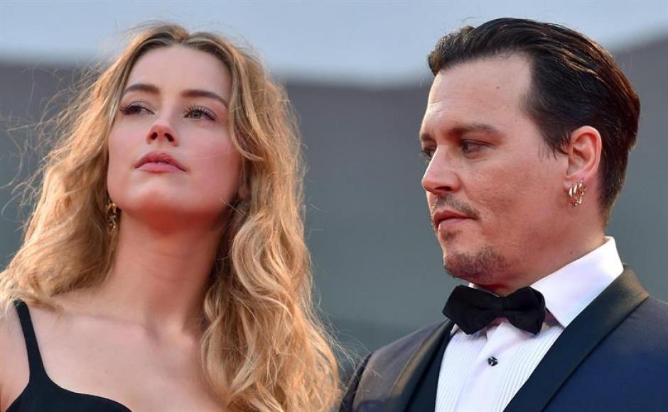 En la foto se muestra a la&nbsp;actriz estadounidense Amber Head y a su marido, el actor estadounidense&nbsp;Johnny&nbsp;Depp. &nbsp;(Foto: EFE)&nbsp;